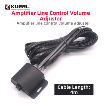 Контролер за обем на автомобилен усилвател, KUERL/Cool and Happy, модел Car power amplifier volume remote controller 02, 12V, PVC