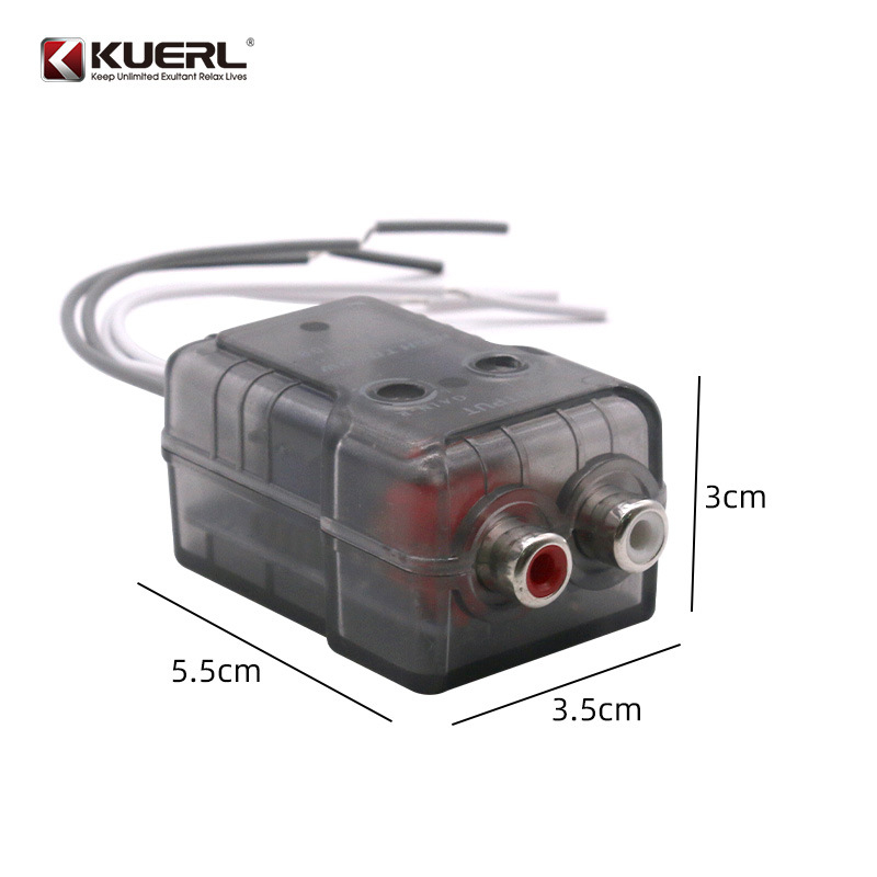 KUERL FH-108 Auto audio konverter visokofrekvencijski na niskofrekvencijski signal, 12V, 50W, univerzalna kompatibilnost
