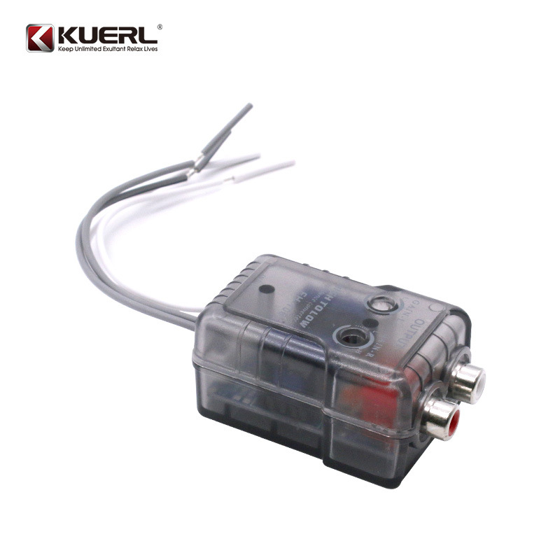 KUERL FH-108 Auto audio konverter visokofrekvencijski na niskofrekvencijski signal, 12V, 50W, univerzalna kompatibilnost