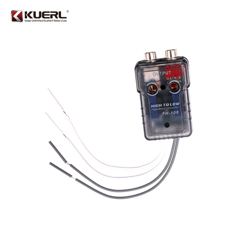 KUERL FH-108 Auto audio konverter visokofrekvencijski na niskofrekvencijski signal, 12V, 50W, univerzalna kompatibilnost