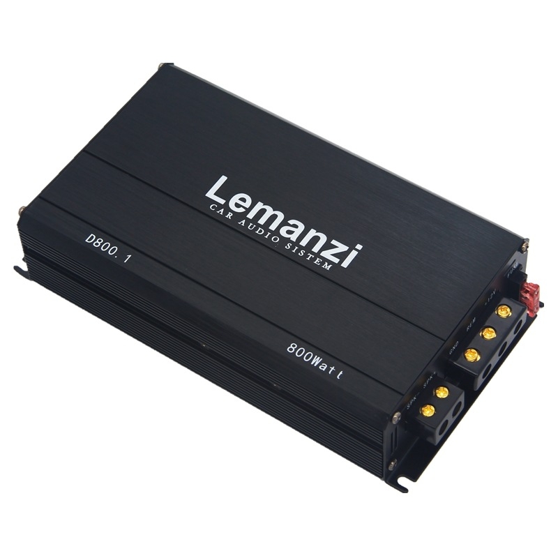 Автомобилен усилвател за пасивен субуфер, Клас D, високопроизводителен, едноканален цифров усилвател с двойна звукова намотка, 500W