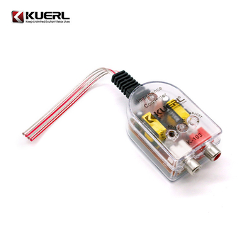 Автомобилен аудио конвертор: високочестотен към нискочестотен аудио преобразувател за аудио порт, модел K-103, KUERL, 12-24 V, 50 W (тегло 0.048)