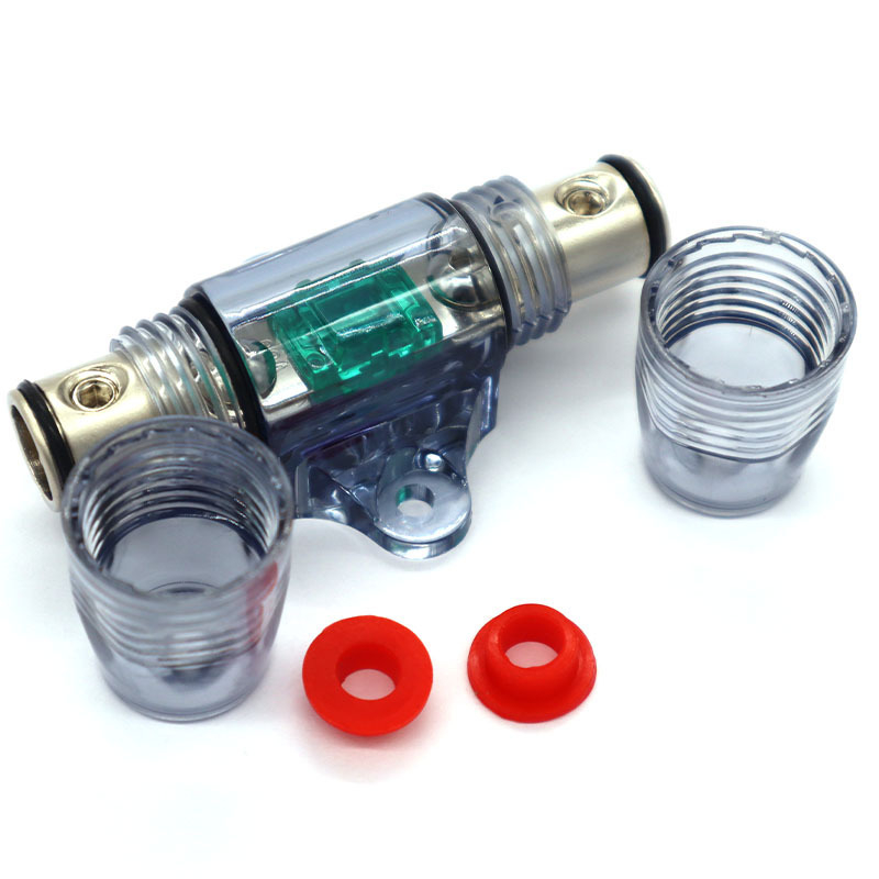 Držiak poistky pre autohifi – AFS11, zinková zliatina, 12-80V, univerzálny, Značka M