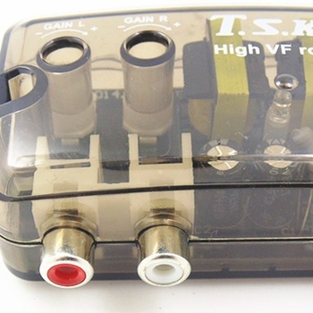 Автомобилен аудио конвертор от висок към нисък диапазон, с функция забавяне на басовия канал, активен режим, модел TSK/TD-22