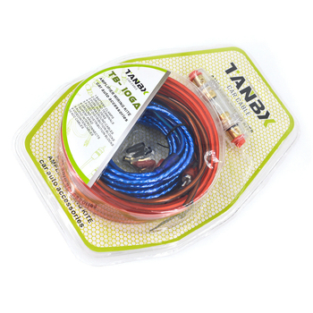 TB10G Auto audi kábel, meďou potiahnutý hliník, pre prepojenie zosilňovača a subwoofera, 12V