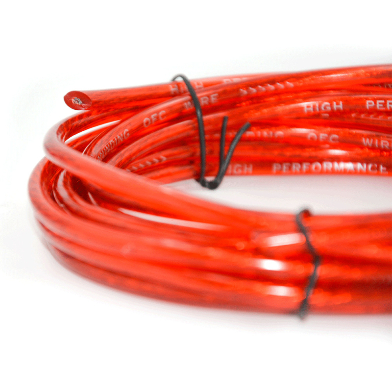 TB10G Auto audi kábel, meďou potiahnutý hliník, pre prepojenie zosilňovača a subwoofera, 12V