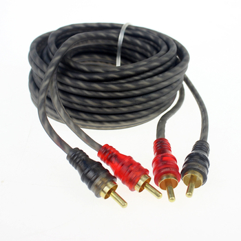 Kabel za auto audio signal, čistog bakra, za nadogradnju sustava auto audio, dostupne duljine 5 m ili 2 m, težina 0,2 kg