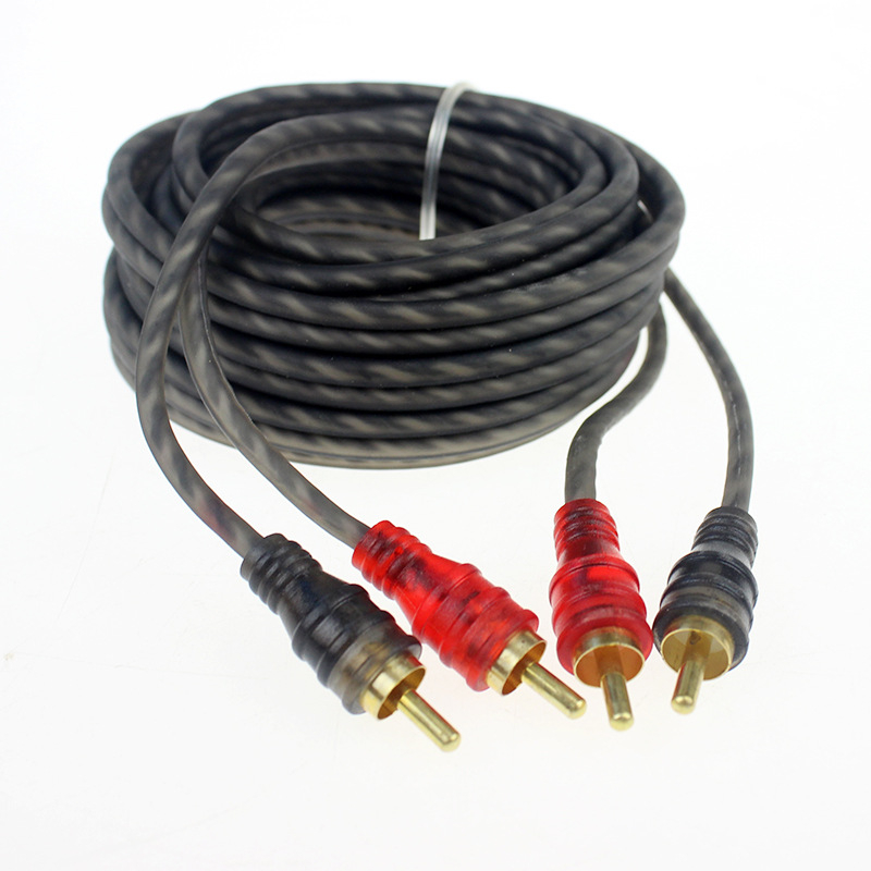 Kabel za auto audio signal, čistog bakra, za nadogradnju sustava auto audio, dostupne duljine 5 m ili 2 m, težina 0,2 kg