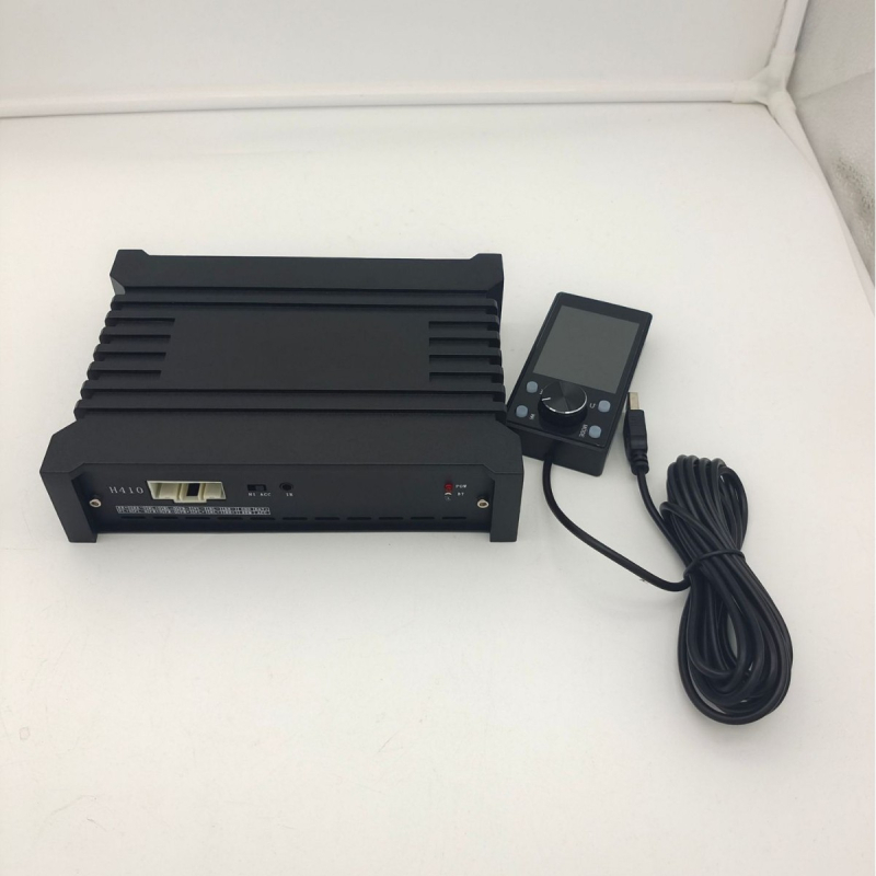 DSP automobilni pojačalo s Bluetooth audio procesorom, 31-segmentni DSP, 10-kanalna bezgubitna obrada zvuka, 70W, 12V ulaz, model 410, kućište od aluminijske legure