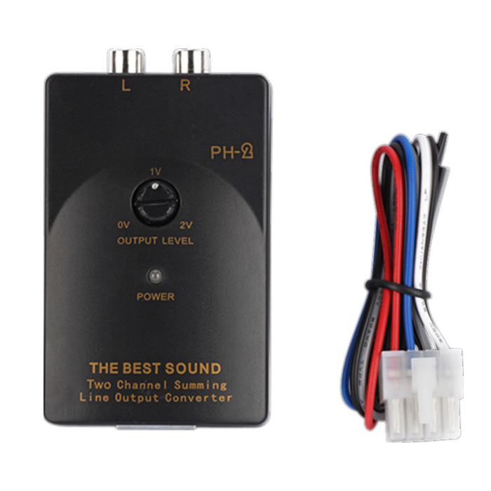 PH-2 Pretvarač frekvencija za automobilsku audio opremu – visoke u niske za subwoofer, universalna kompatibilnost, plastično kućište, težina 0,3 kg