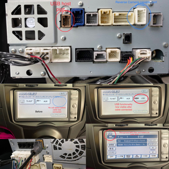 Cablu USB pentru radio auto, intrare audio USB, conector 4 pini, carcasă ABS, model USB4p