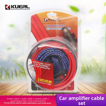 Свързващ кабел за автомобилен усилвател на субуфер, чист мед, 10GA, 12-24V, 1200W, модел KUERL K-610