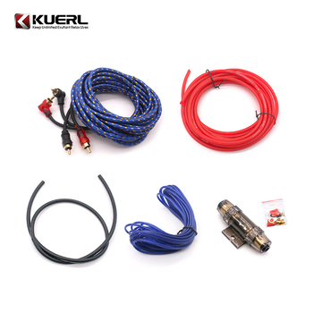 Свързващ кабел за автомобилен усилвател на субуфер, чист мед, 10GA, 12-24V, 1200W, модел KUERL K-610
