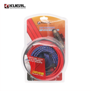Свързващ кабел за автомобилен усилвател на субуфер, чист мед, 10GA, 12-24V, 1200W, модел KUERL K-610