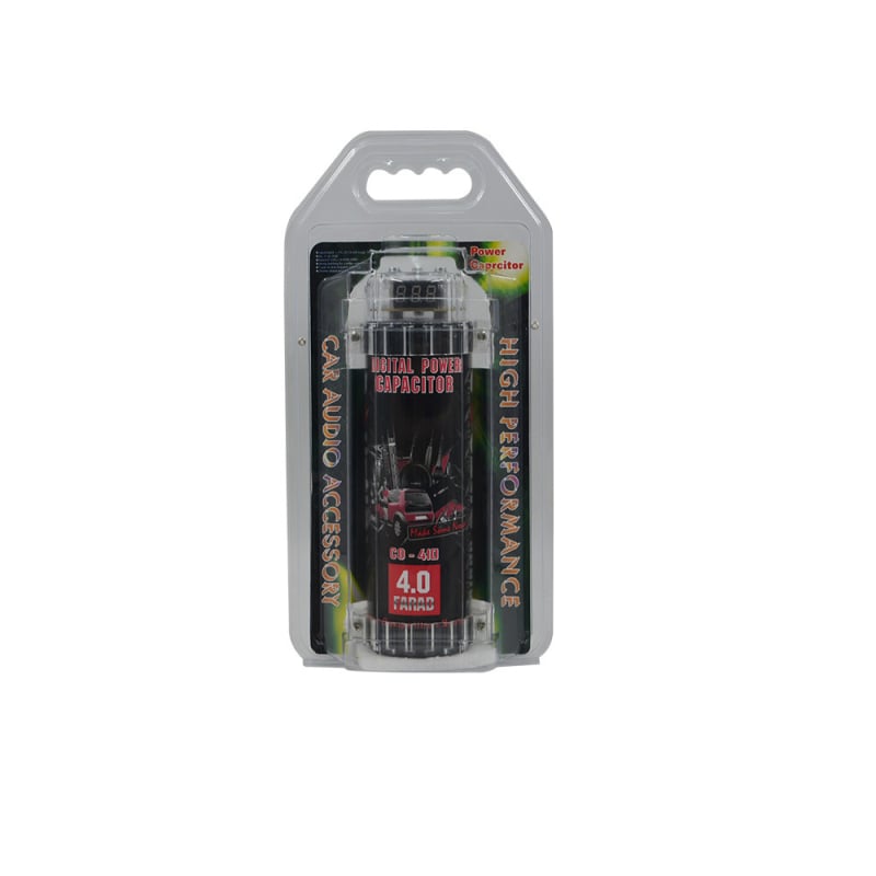 Auto audio kondenzator, 12V, Model 4.0, 3 kg, Spremanje energije i stabilizacija napona
