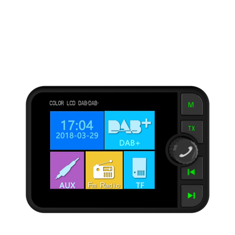 Radio DAB auto cu afișaj color, Bluetooth MP3, 12-24V, model C6