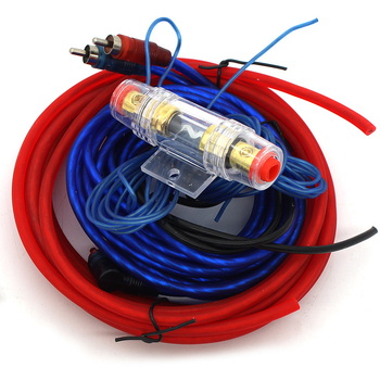 Set kablova za automobilsku audio opremu za pojačalo i subwoofer — 10 AWG napajajući kabel, audio kabel, kontrolni kabel (Univerzalna kompatibilnost)