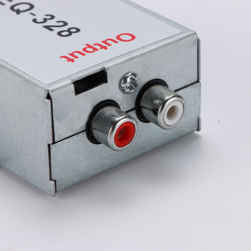 EQ-328 автомобилен аудио филтър за шумопотискане, 2 входа, 2 изхода, метален корпус