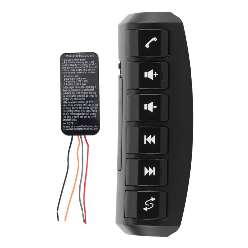 Univerzálny bezdrôtový adaptér tlačidiel volantu pre Android navigáciu v automobile (polyuretán; bez úprav; kompatibilný s inštaláciou navigačných tlačidiel)