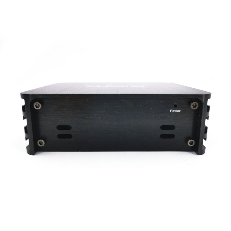 Amplificator DSP auto MF-60.4 pentru dispozitive Android cu ecran mare | 4×60W RMS, DC 10.5–14.8V, carcasă din aliaj de aluminiu