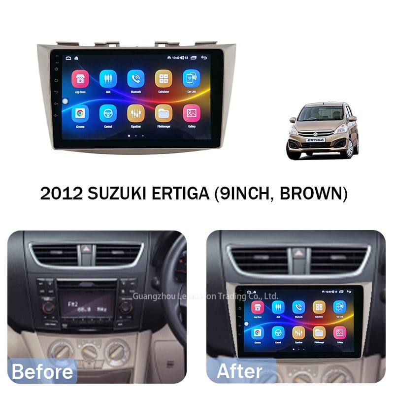 9-inčni okvir za središnju konzolu Suzuki Ertiga 2012 – Android navigacija