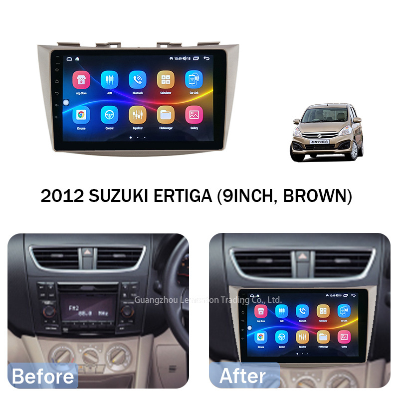 9-inčni okvir za središnju konzolu Suzuki Ertiga 2012 – Android navigacija