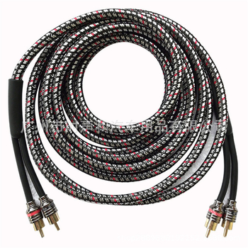Automobilski audio kabel 1:2, bakreni audio kabel za prijenos signala pojačala