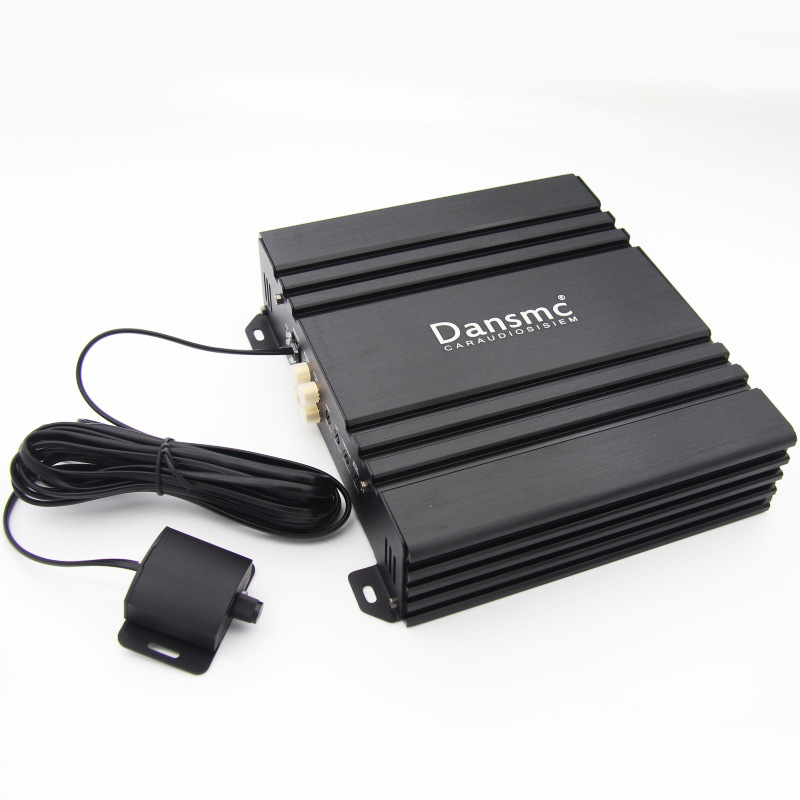 Amplificator auto Class D audiophile, 800W, canal unic, subwoofer cu bobine duale, control prin cablu
