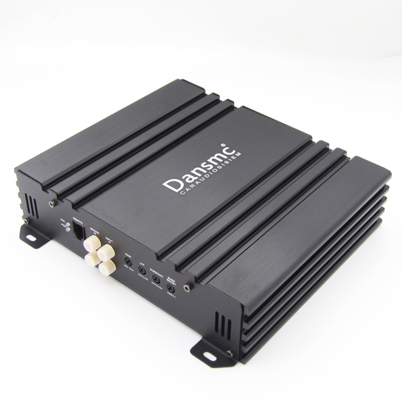 Amplificator auto Class D audiophile, 800W, canal unic, subwoofer cu bobine duale, control prin cablu