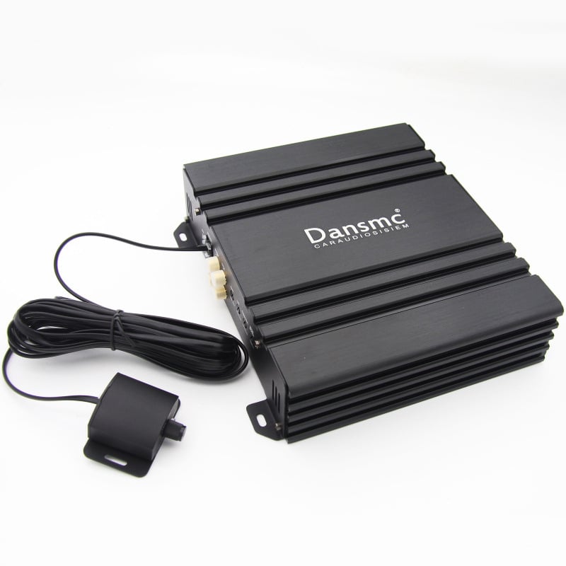 Amplificator auto Class D audiophile, 800W, canal unic, subwoofer cu bobine duale, control prin cablu