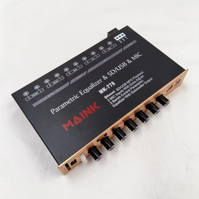 Manico MK-778 EQ εξισορροπητής ήχου αυτοκινήτου με crossover, 12V, μεταλλικό περίβλημα