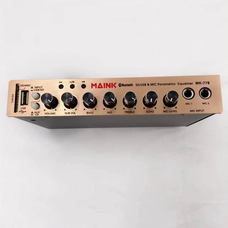 Manico MK-778 EQ εξισορροπητής ήχου αυτοκινήτου με crossover, 12V, μεταλλικό περίβλημα