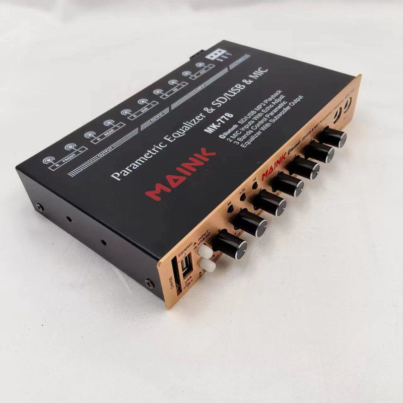 Manico MK-778 EQ εξισορροπητής ήχου αυτοκινήτου με crossover, 12V, μεταλλικό περίβλημα