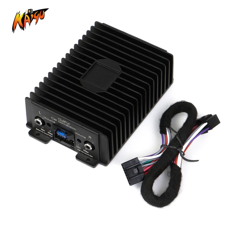 Kaiyu K-55 Android DSP autóerősítő, 4x80W, 12V, alumínium ötvözet ház
