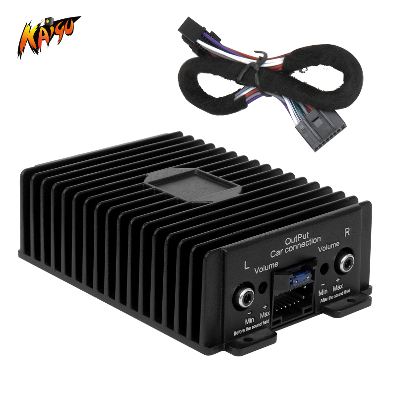 Kaiyu K-55 Android DSP autóerősítő, 4x80W, 12V, alumínium ötvözet ház