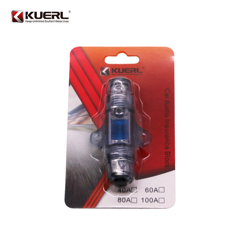 KUERL K-BX002 Napajanje za auto audio s držačem osigurača 60A, čista bakra, 12-24V, univerzalno