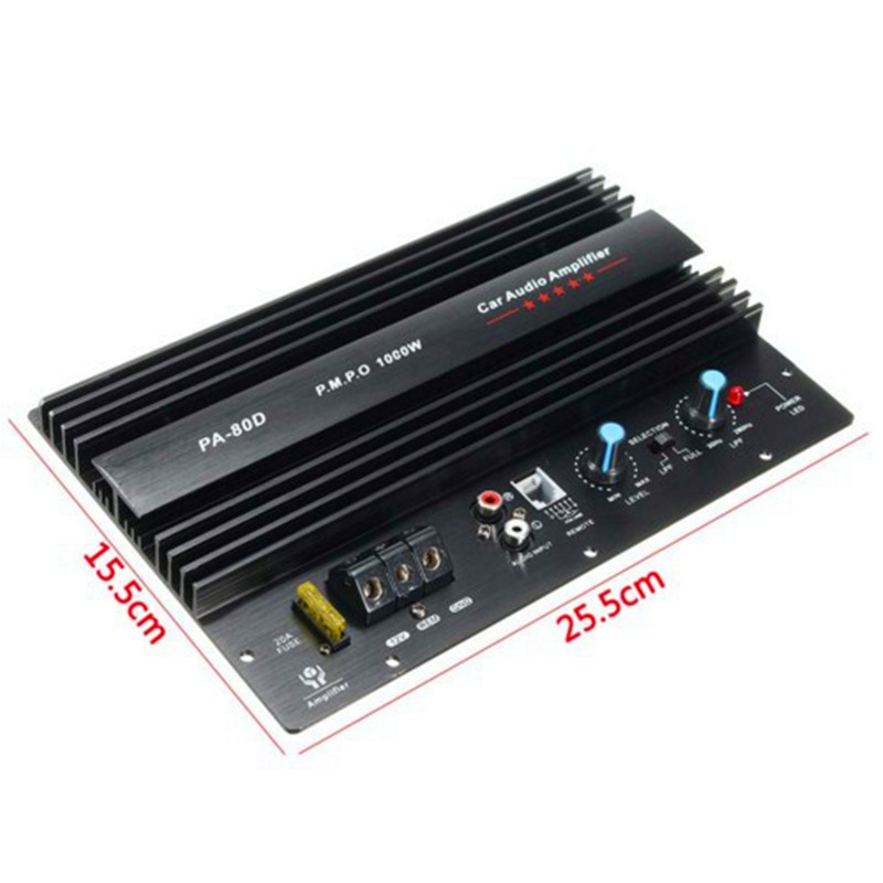 Sõiduki subwooferi võimendi emaplaat PA-80D, Manique, 12V, 120W, metallist