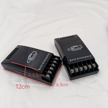 Διπλός διαχωριστής συχνοτήτων ήχου αυτοκινήτου (Μοντέλο 668, 12V, Βάρος 0,1 kg, Υλικά: ηλεκτρονικά + πλαστικό)