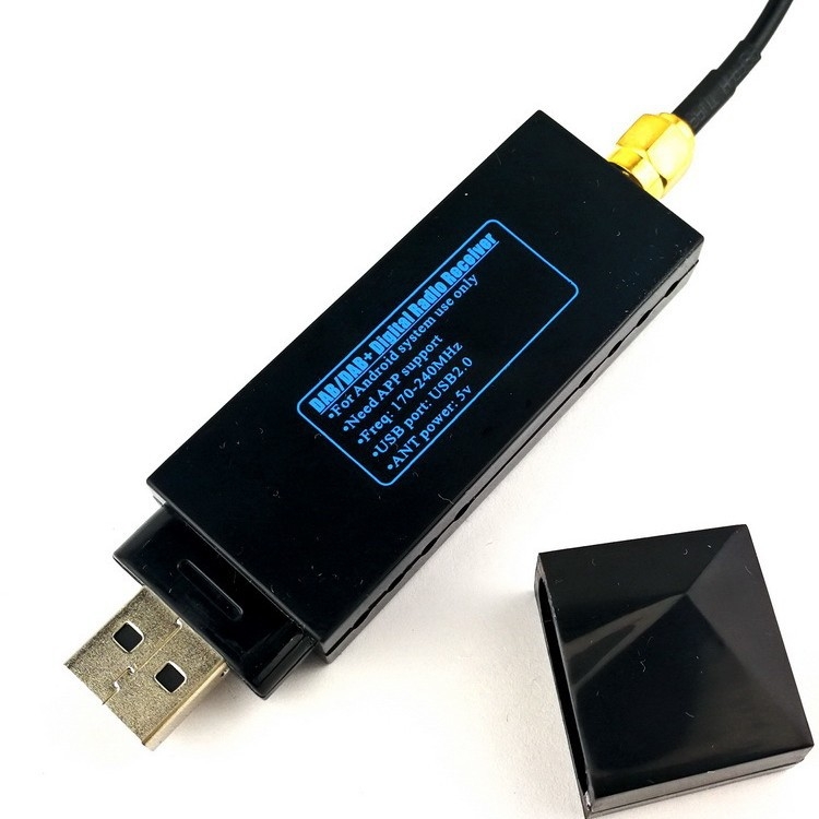 USB DAB digitalni radio prijemnik za Android navigaciju u automobilu — USB sučelje, 5V napajanje, APK kontrola, dodirna kontrola