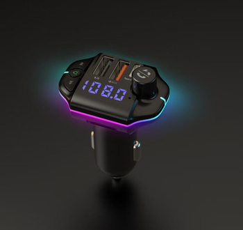 Automobilski Bluetooth MP3 player s FM transmitterom i dvostrukim USB punjačem — ABS kućište, ulaz 12V, snaga 75W, kompatibilan s većinom automobila