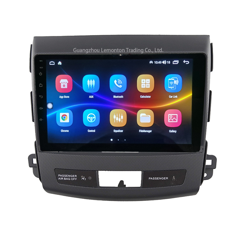 9-inčni Android okvir za navigaciju Mitsubishi Outlander 2008–2012