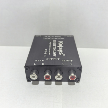 4-in/4-out audio pretvarač visokog prema niskom frekvencijskom za automobil, aluminijska legura, 12V, 150 g, universalno