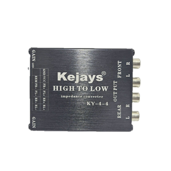4-in/4-out audio pretvarač visokog prema niskom frekvencijskom za automobil, aluminijska legura, 12V, 150 g, universalno