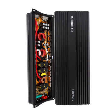 Kaiyu 2000.1D auto audio pojačalo, 12V, 2000W, Mono D-klasa, aluminijsko kućište