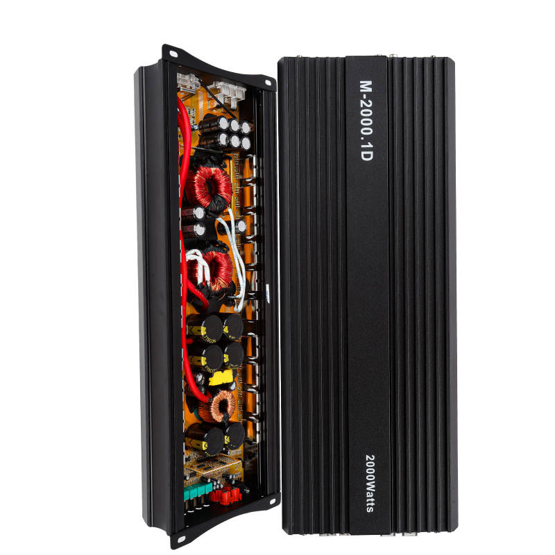 Kaiyu 2000.1D auto audio pojačalo, 12V, 2000W, Mono D-klasa, aluminijsko kućište