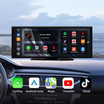 Prijenosni Android automobil multimedijski sustav s bežičnim CarPlay i Android Auto, 4+32GB, ABS+PC, RM-PCD023