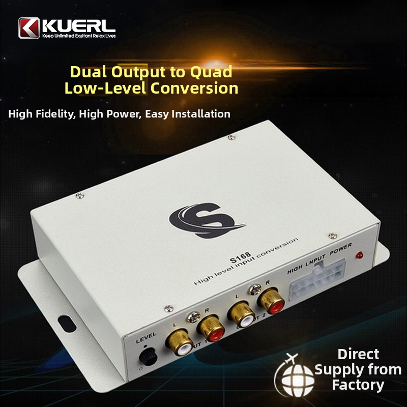 KUERL K-S168 Automobilski Audio Konverter, Aluminijsko Kućište, 12V