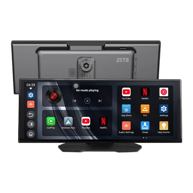 Navigacijski sustav za automobil s dvostrukim Wi‑Fi i Bluetoothom, YouTube, CarPlay i Android 13, HD zaslon 1920x720, napajanje 12–24V