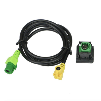 Автомобилен USB модификационен комплект: USB превключвателна кутия и кабелен хъб; 50 g, пластмаса и метал, за Volkswagen модел 1