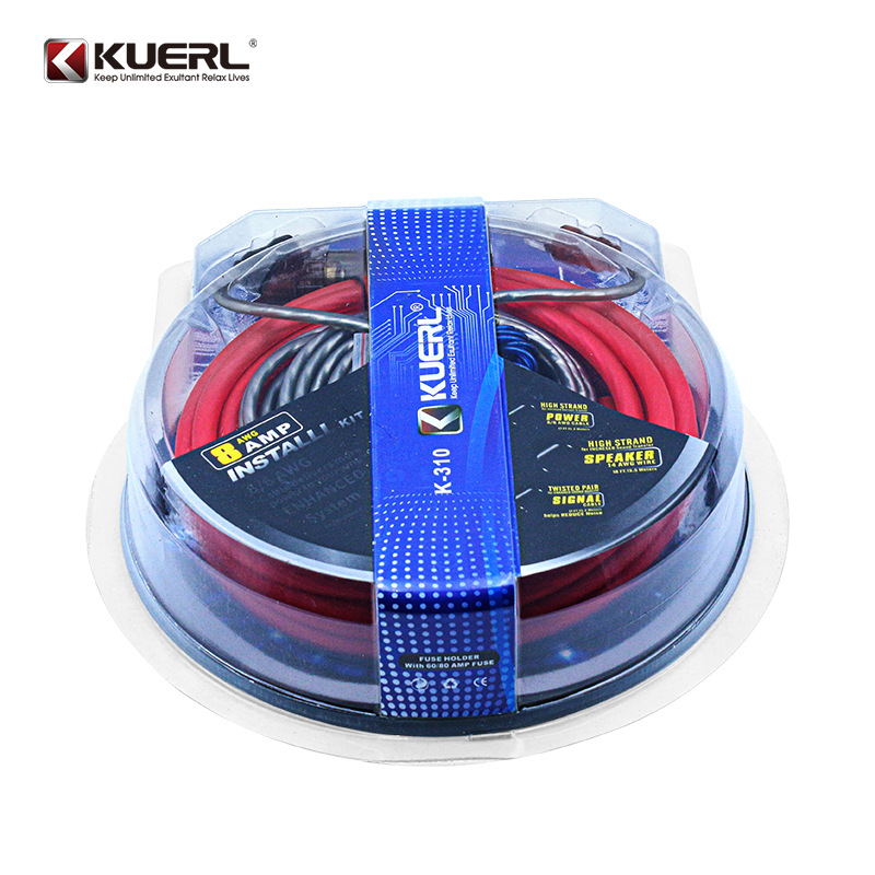8GA kabel za napajanje autoaudio pojačala, bakarom premazan aluminij, 12-24V, 600-1000W, model K-310